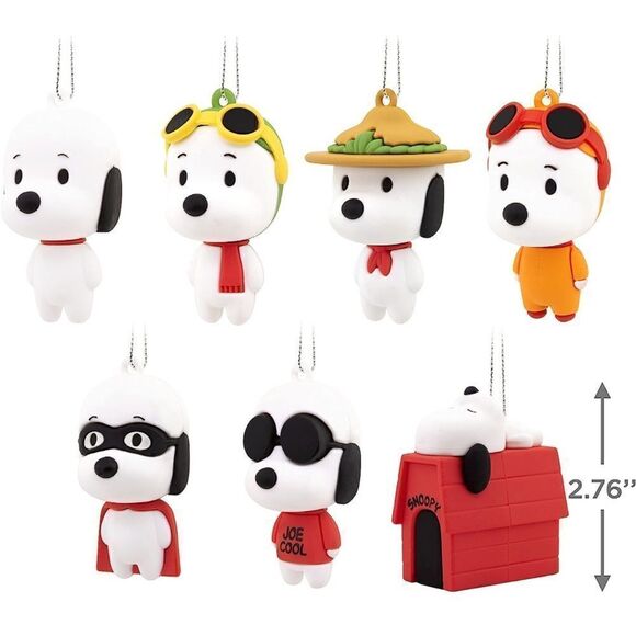 Hallmark Peanuts Snoopy Mystery Ornament Set of 2 NWT - Picture 5 of 7